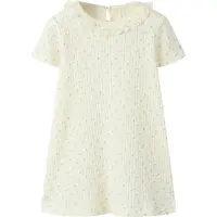Lil´ Atelier Lil' Atelier Kjole - Rib - NmfHulla - Coconut Melk - - 5 år (110) - Kjole
