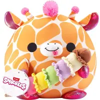 Snackles Kosedyr - 20 cm - Sjiraffen Lola m. Iskjeks - - OneSize - Kosedyr