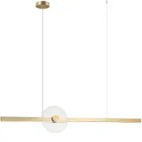 Zambelis LED-hengelampe 25426, gullfarget, lengde 121 cm, metall, dimbar