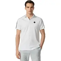 Hackett for man. HM5600191 White Hs Tape polo shirt (XL), Casual, Cotton, Short sleeve