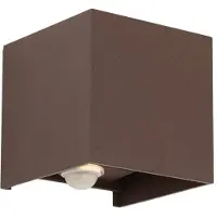 Orion Utendørs vegglampe Cube-S, hvit, metall, bevegelsessensor