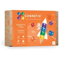 Connetix Magnetsett - 42 Deler - Rainbow Firkantet - - OneSize - Magnetisk leketøy