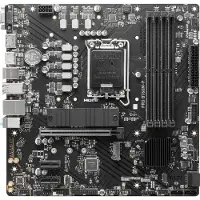 MSI PRO B760M-P - Hovedkort - micro ATX - LGA1700-sokkel - B760 Chipset - USB 3.2 Gen 1, USB-C 3.2 Gen2 - Gigabit LAN - innbygd grafikk (CPU kreves...