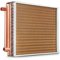 Vevor 18" x 20" varmeveksler vann til luft 3-rads 3/8" kobberporter 242 finner