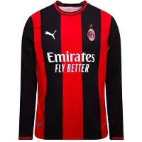 Puma AC Milan 26/27 Home Authentic Long Sleeve Jersey Men, Clothing, Black/Red, XL