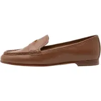Michael Kors for woman. 40S6JNFP1L Jennings Brown Leather Loafers (40), Flat, None, Casual, Party, Classic