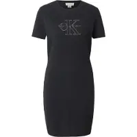 Calvin Klein Jeans Lv047g333g Kort Ermet Kort Kjole