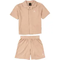 Jordan Shorts Sett - Skjorte/Shorts - Frotté - Hamp m. Logo - - 5-6 år (110-116) - Shorts