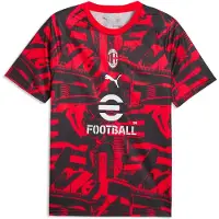 Puma AC Milan Warmup Jersey Men, Sports, Red/Black, XXL