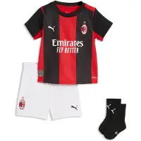 Puma Fotballdrakt - AC Milan Home - Black/For All Time Red - - 74 - Fotballdrakt