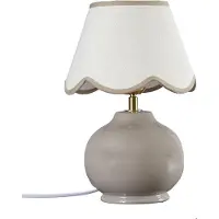 PR Home bordlampe Nell, nougat, keramikk, 34 cm høy, E27