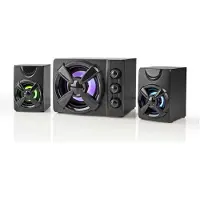 Nedis Spillhøyttalere med subwoofer og RGB-belysning