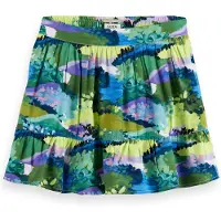 Scotch & Soda Printed Viscose Skjørt