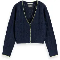 Scotch & Soda Lightweight Ajour Knitted Cardigan