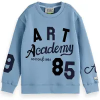 Scotch & Soda Loose Fit Placed Artwork Collegegenser