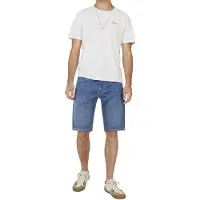 Pepe Jeans for man. PM80000444AG Gymdigo Slim Shorts blue (33), Casual, Cotton, Denim