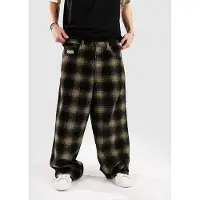 Empyre Ultra Wide Cord Plaid Bukse grønn