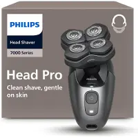 Philips 7000 Series HS7980 Pro - Head shaver - trådløs - metallic black