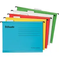 Esselte 10509, Konvensjonell filmappe, Fotoark kartong, Blå, Grønn, Rød, Hvit, Gult, 205 g/m², 5 stykker