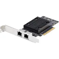 StarTech.com Startech - Nettverksadapter - PCIe 3.0 x8 lav profil - Gigabit Ethernet / 10Gb Ethernet x 2 - svart - TAA-samsvar