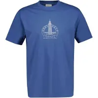 Gant for man. 2003425 Graphic T-shirt blue (S), Casual, Cotton, Short sleeve