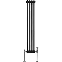 MonsterShop Tradisjonell 2-kolonne radiator - 1500 x 202 mm - Svart