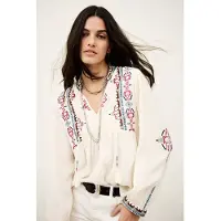 Ba&sh for woman. 1E26TILT Tilt blouse off-white (S), Casual, Viscose, Long sleeve