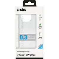 SBS TESKINIP1667PT, Etui, Apple, iPhone 16 Pro Max, 17,5 cm (6.9), Gjennomsiktig