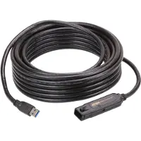 Aten USB 3.0 Förlängningskabel USB A hane - USB A hona Rund 10 m Svart