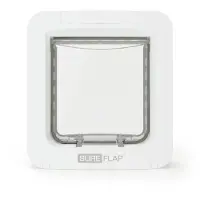 Sureflap Pet door XL for microchip WHITE, for katt eller liten hund