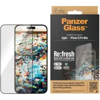 PanzerGlass Re:fresh Screen Protector iPhone 15 Pro Max | Ultra-Wide Fit w. EasyAligner