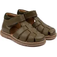 Pom pom Sandaler - Sporty Borrelås - Dusty Olive - - 32 - Sandals