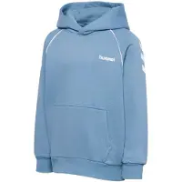 Hummel Hettegenser - hmlJR Loose Chevron Hoodie - Falmet Denim - - 9-10 år (134-140) - Hettegenser