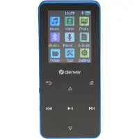 Denver MP-1830BU BLUE - MP4 media player with built-in bluetooth and rechargeable battery - MP3-spiller 4 GB