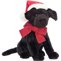 Jellycat Kosedyr - 22x15 cm - Vintervarmer Pippa Black Labrador - - OneSize - Kosedyr