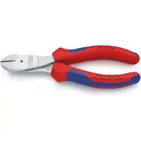 Knipex 74 05 160, Diagonal tang, Kromvanadiumstål, Plast, Blå, Rød, 160 mm, 209 g