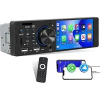 Mtp Products Bluetooth-bilstereo med berøringsskjerm og CarPlay/Android Auto - SD, AUX, USB