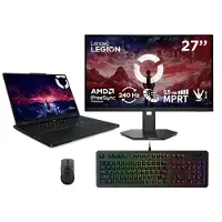 Lenovo Legion 5 15 + Legion 27-10 Monitor, Legion Keyboard & Mouse AMD Ryzen 7 260 Processor 3.80 GHz up to 5.10 GHz, Windows 11 Home 64, 1 TB SSD M.2 2242 PCIe Gen4 TLC - LEGIONBUNDLENDC6