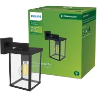 Philips Bellini utendørs vegglampe, 23,6 cm x 17,4 cm