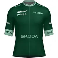Santini La Vuelta Green 2026 Kort Ermet Trøye