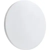 LINDBY utendørs LED-vegglampe Selinel, hvit, Ø 23 cm, husnummer