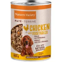 Nature’s Variety Nature's Variety Paté Medium/Maxi Adult - Sparepakke: kylling (12 x 400 g)