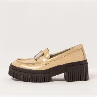 Art for woman. 1137211KH003_082 Leather Shoes 1372 York beige (36), 3 to 5 cm, None, Casual, Classic