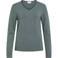 Vila Ril Knit V-hals Genser