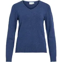 Vila Ril Knit V-hals Genser