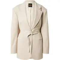 BOSS for woman. 50553592 Beige Jalara Jacket (38), Casual, Polyester