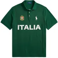 Ralph Lauren for man. 710B20853001 Italian Classic Fit green Polo (XL), Casual, Cotton, Short sleeve