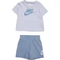 Nike Shorts Sett - T-skjorte/Shorts - Work Blue m. Logo - - 12 md - Shorts