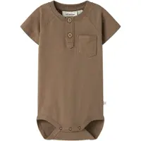 Lil´ Atelier Lil' Atelier Body k/e - NbmDolan - Coca-Cola Mocha - - 56 - Kortermet body