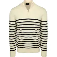 Steppin' Out teppin' Out Halvglidelå Gener Breton tripe Ecru Off-white Hvit tørrele